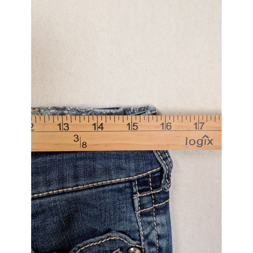 Ariat Womens Real Denim Bootcut Jeans 30L Workwear Embroidered Blue - Picture 6 of 11
